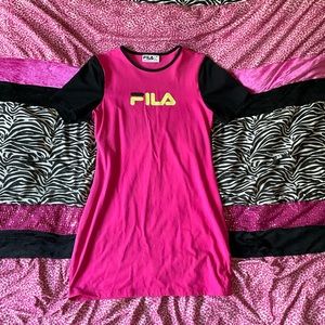 Women’s Pink Fila Midi Dress